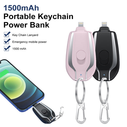 1500mAh Keychain Charger Power Bank